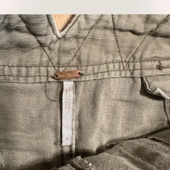 Free People Khaki Mini Skirt - Picture 4 of 5